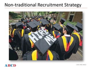 Non-traditional Recruitment Strategy
1.855.400.ABCD
 