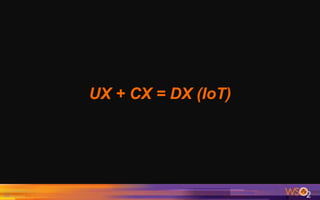 UX + CX = DX (IoT)
20
 