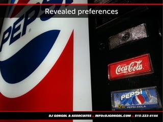 Revealed preferences
 