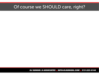 Of course we SHOULD care, right?
 