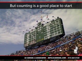 But counting is a good place to start
 