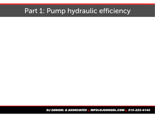 Part 1: Pump hydraulic efficiency
 