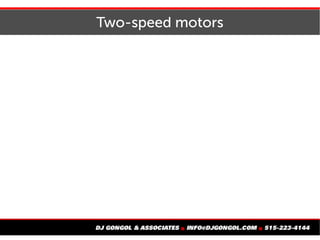 Two-speed motors
 