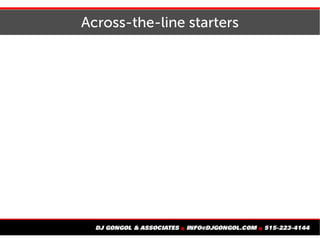 Across-the-line starters
 