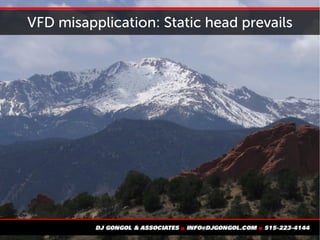 VFD misapplication: Static head prevails
 