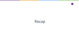 Recap
 