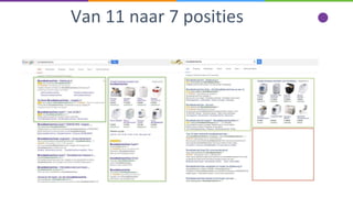 Van 11 naar 7 posities
 