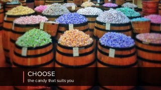 CHOOSE
the candy that suits you
Z Cioccolato, San Francisco
 