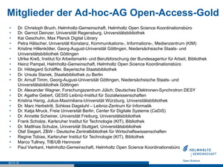 Open-Access-Gold im Sinne der Wissenschaft gestalten!