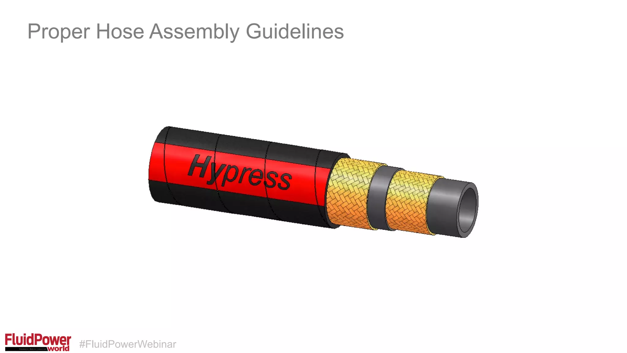 #FluidPowerWebinar
Proper Hose Assembly Guidelines
 