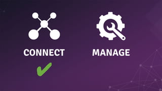 ✔
CONNECT MANAGE
 