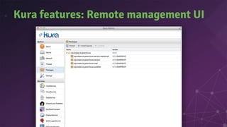 Kura features: Remote management UI
 