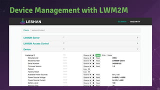 Device Management with LWM2M
 