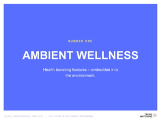 The Future of BETTERMENT - Health, Fitness & Wellbeing Trends for 2016 and beyond