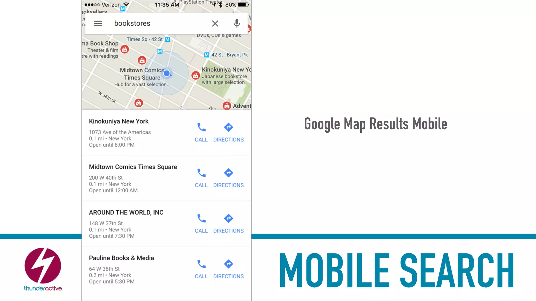 MOBILE SEARCH
Google Map Results Mobile
