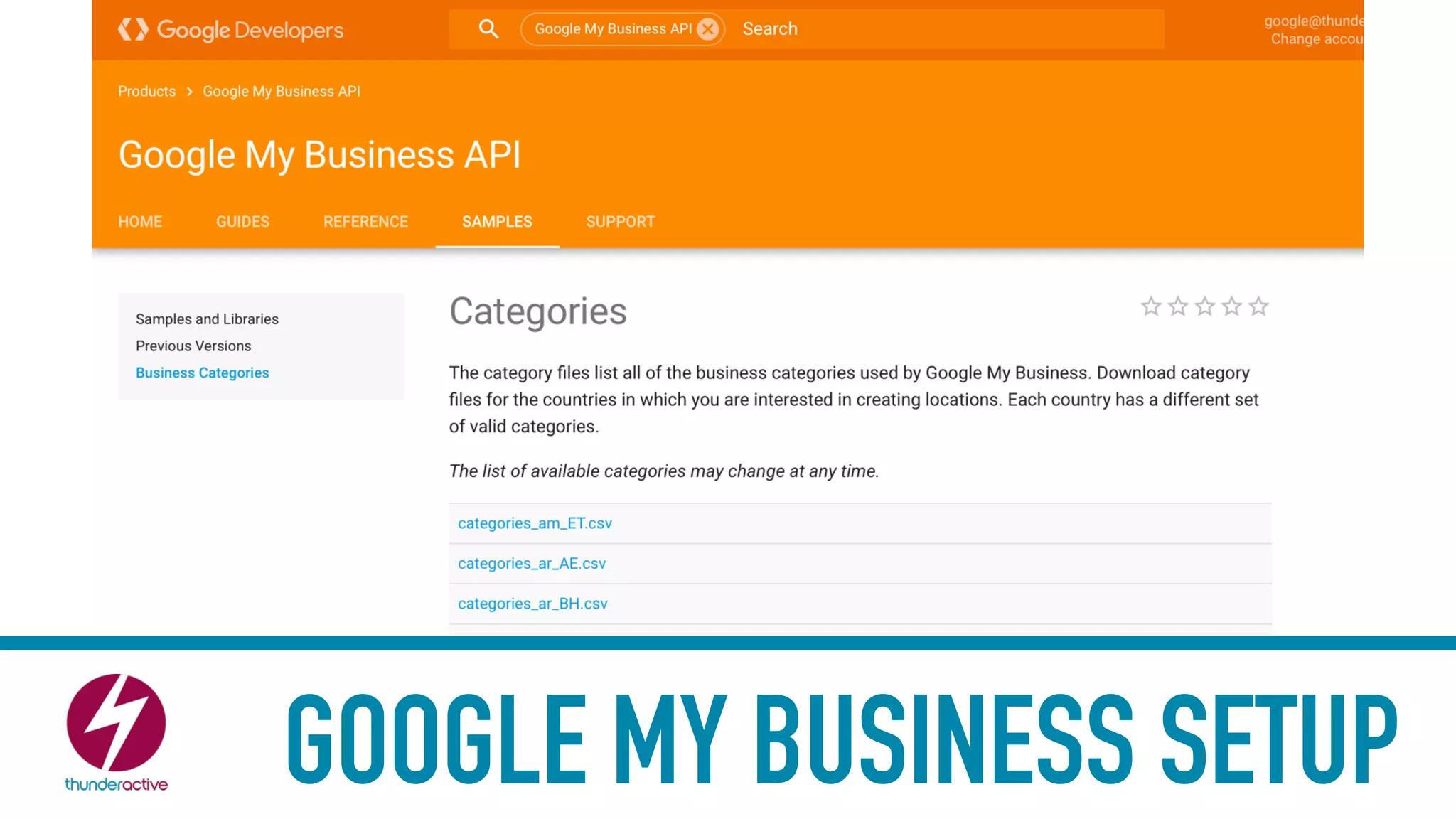 GOOGLE MY BUSINESS SETUP