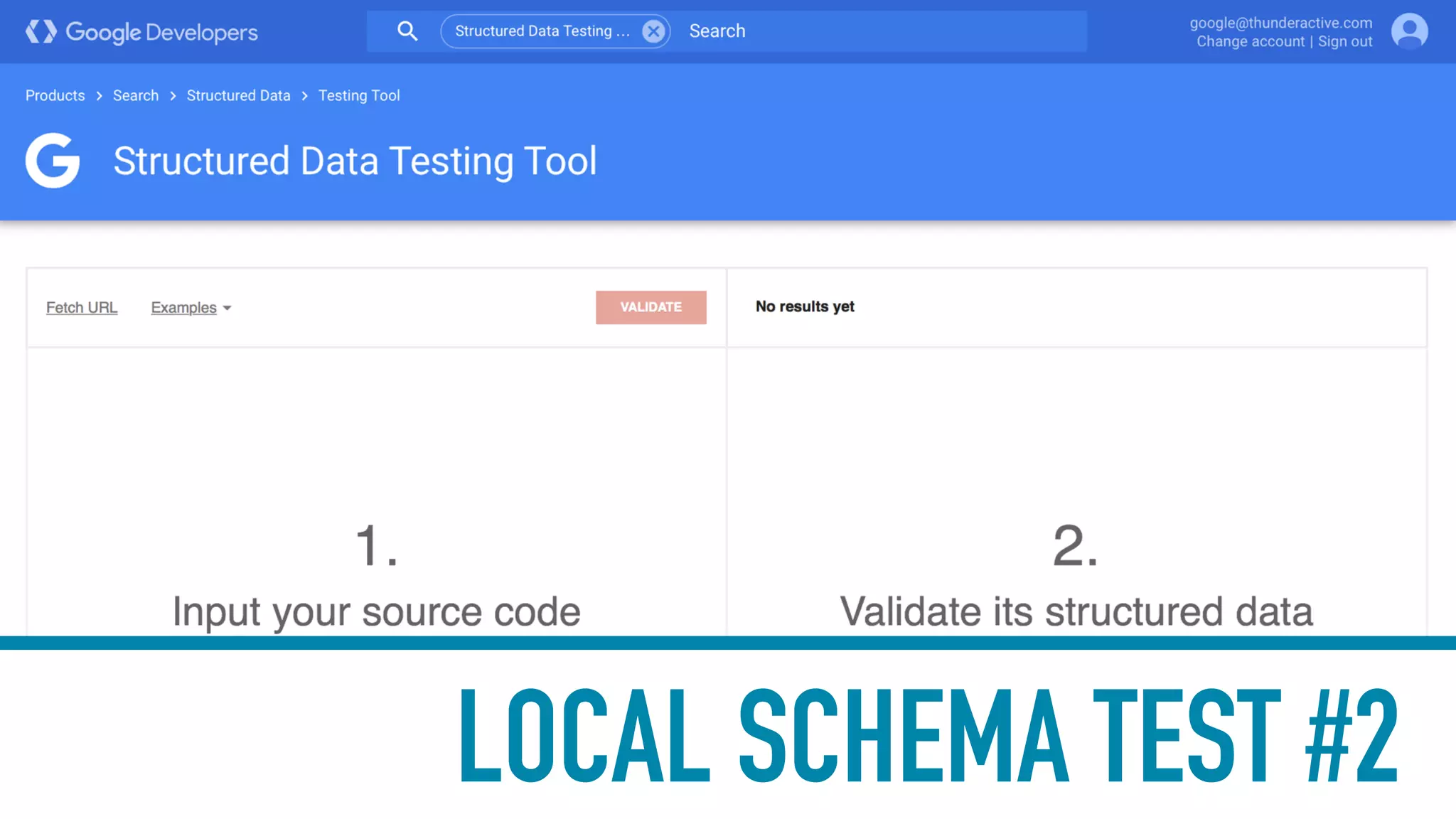 LOCAL SCHEMA TEST #2