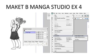 МАКЕТ В MANGA STUDIO EX 4
 