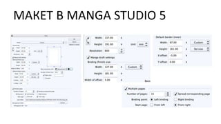 МАКЕТ В MANGA STUDIO 5
 