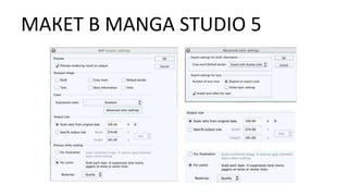 МАКЕТ В MANGA STUDIO 5
 