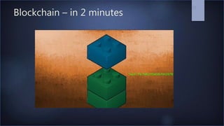Blockchain – in 2 minutes
25
 