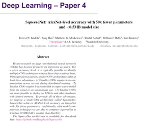 42
Deep Learning – Paper 4
 