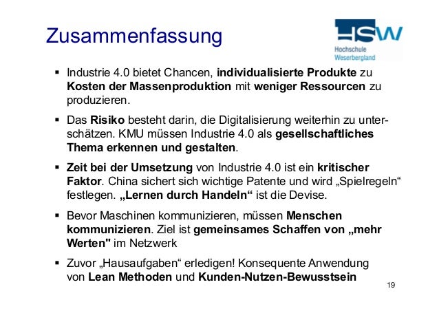 Vortrag Zum Thema Industrie 4 0