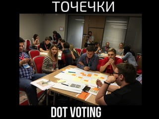 Dot voting
ТОЧЕЧКИ
 