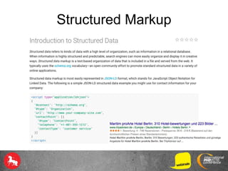 Structured Markup
 