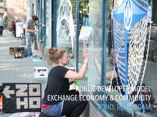 PUBLIC DEVELOPER MODEL
EXCHANGE ECONOMY & COMMUNITY
ZOHO, ROTTERDAM
 