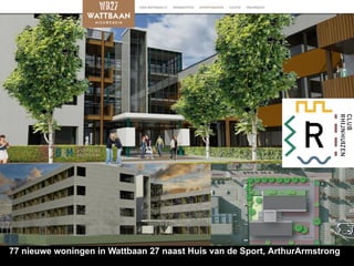77 nieuwe woningen in Wattbaan 27 naast Huis van de Sport, ArthurArmstrong
 