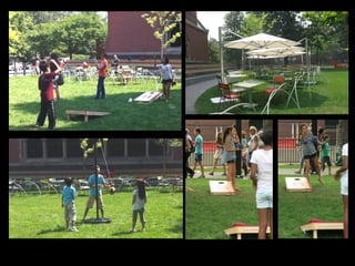 Lawn Games Area – Tetherball & Bag Toss
 