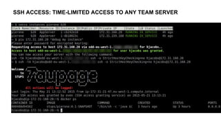 SSH ACCESS: TIME-LIMITED ACCESS TO ANY TEAM SERVER
 