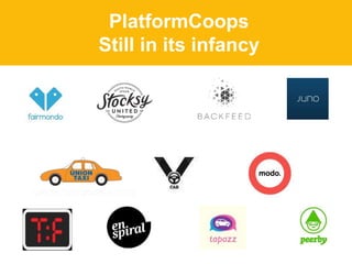 PlatformCoops
Still in its infancy
 