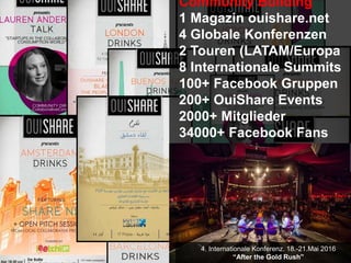 About OuiShare
OuiShare originated four years ago in Paris out of a blog around the topic of collaborative
consumption.
In...