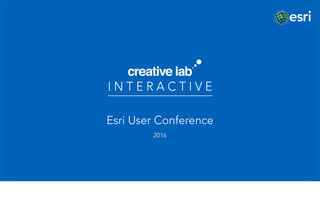 Esri User Conference 2016 - UX & UI activities | PPT
