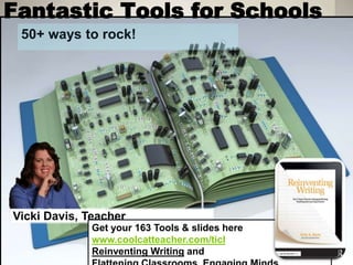 Fantastic Tools for Schools
50+ ways to rock!
Vicki Davis, Teacher
Get your 163 Tools & slides here
www.coolcatteacher.com/ticl
Reinventing Writing and
 