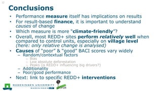  Assessing the effectiveness of subnational REDD+ initiatives by tree cover change analysis