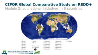  Assessing the effectiveness of subnational REDD+ initiatives by tree cover change analysis