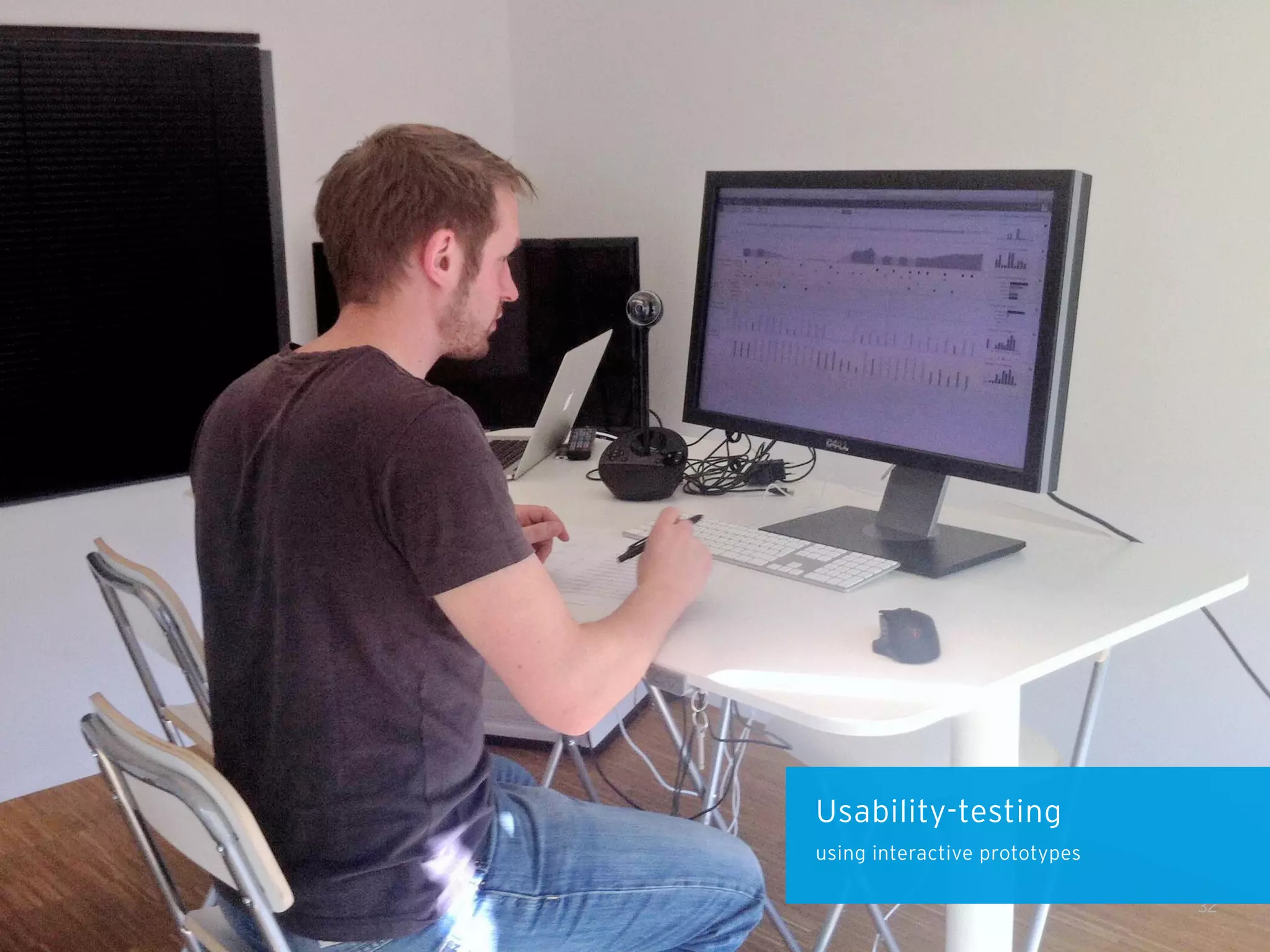 32
Usability-testing
using interactive prototypes
 