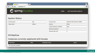 © 2016 Pivotal Software, Inc. All rights reserved.
 