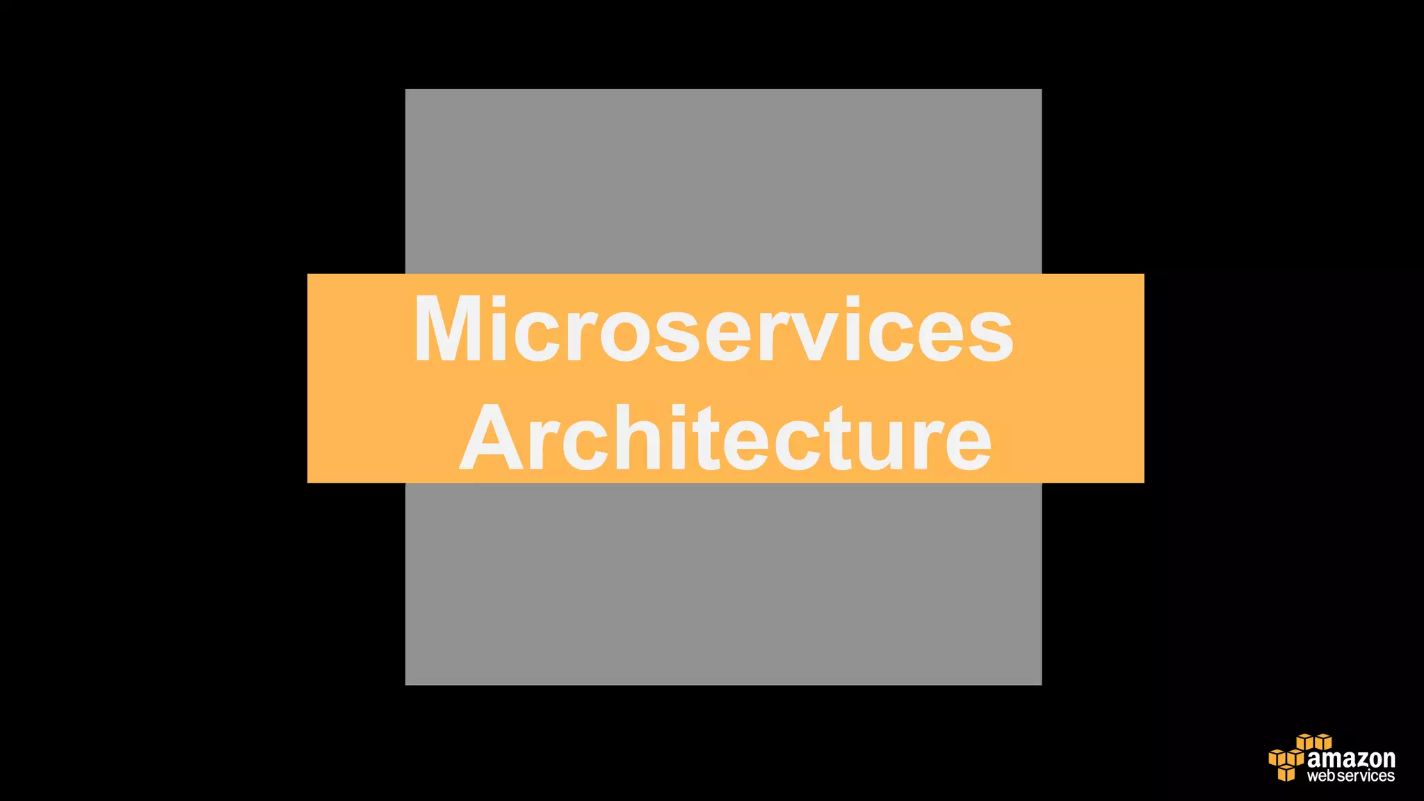 Monolith	
Microservices
Architecture
 