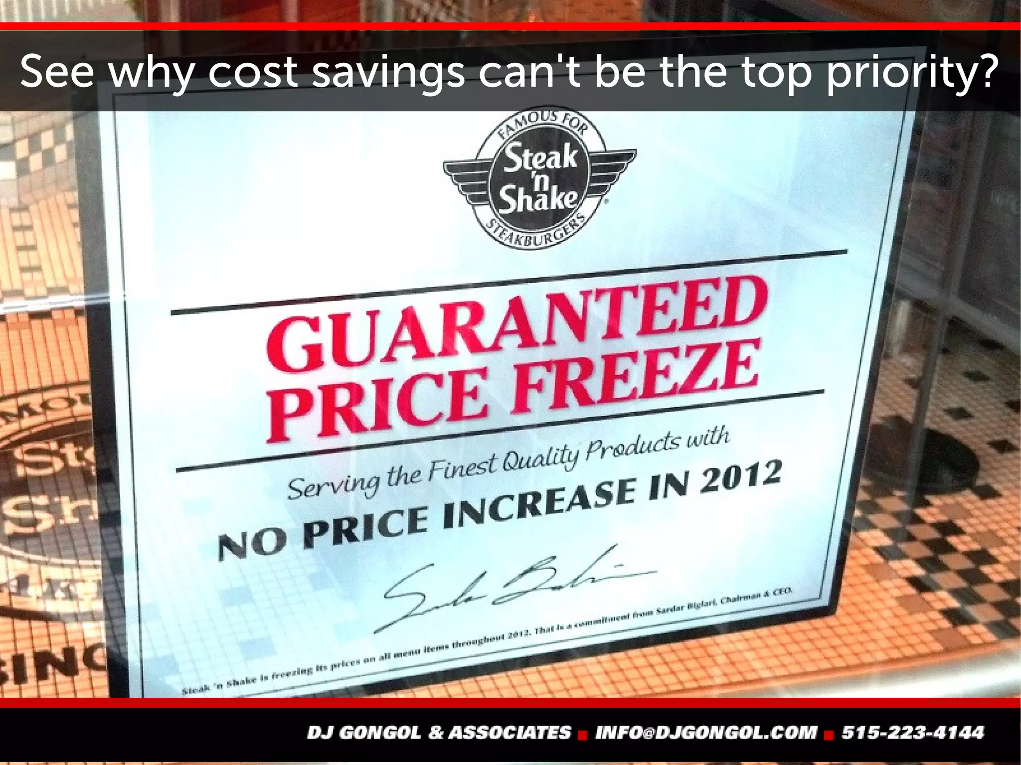 Take tips from industries with very big risks
 Aviation
 Military
 Nuclear power
 