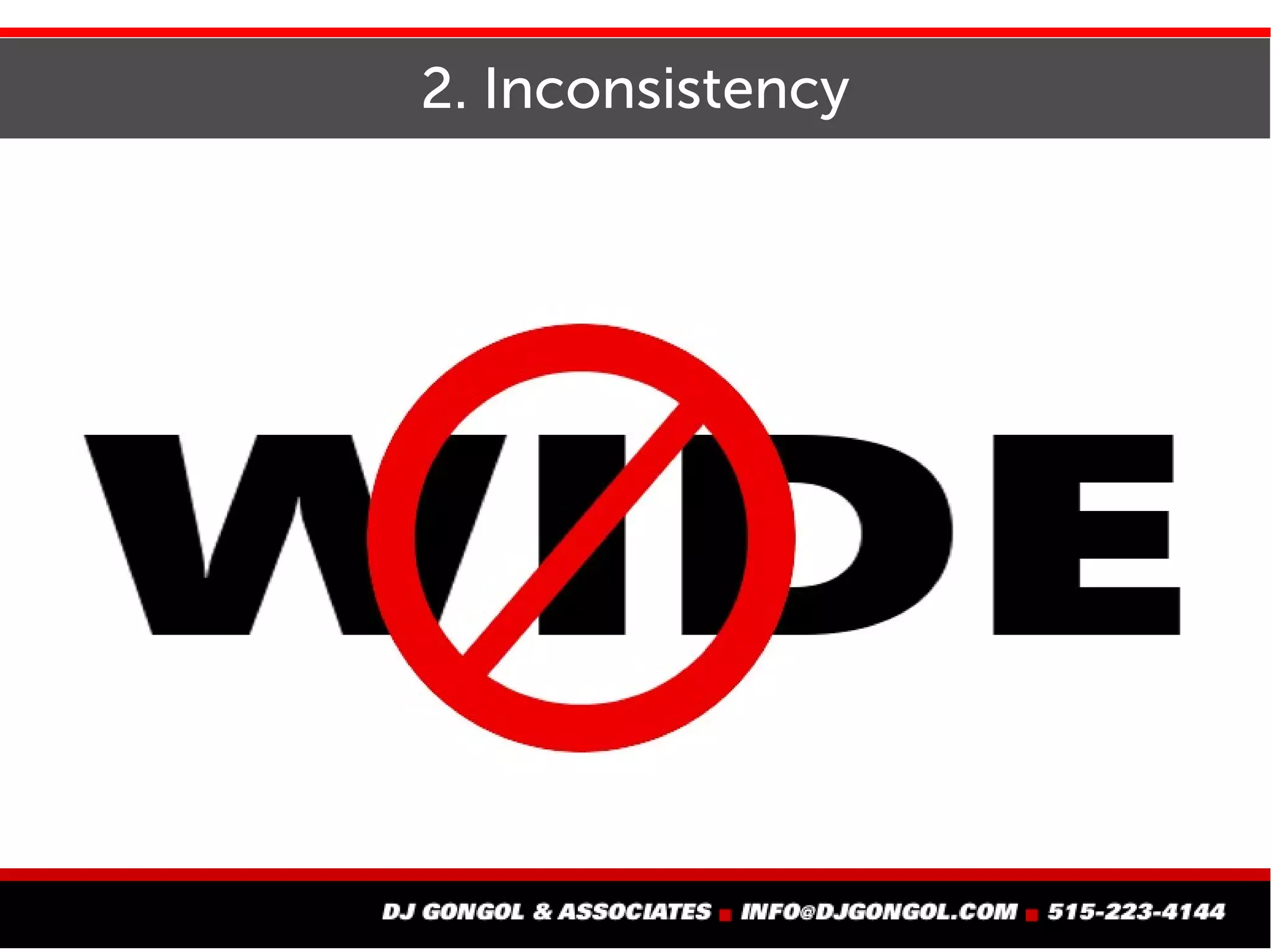 2. Inconsistency
 