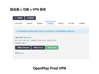 OpenPlay Prod VPN
> > VPN
 