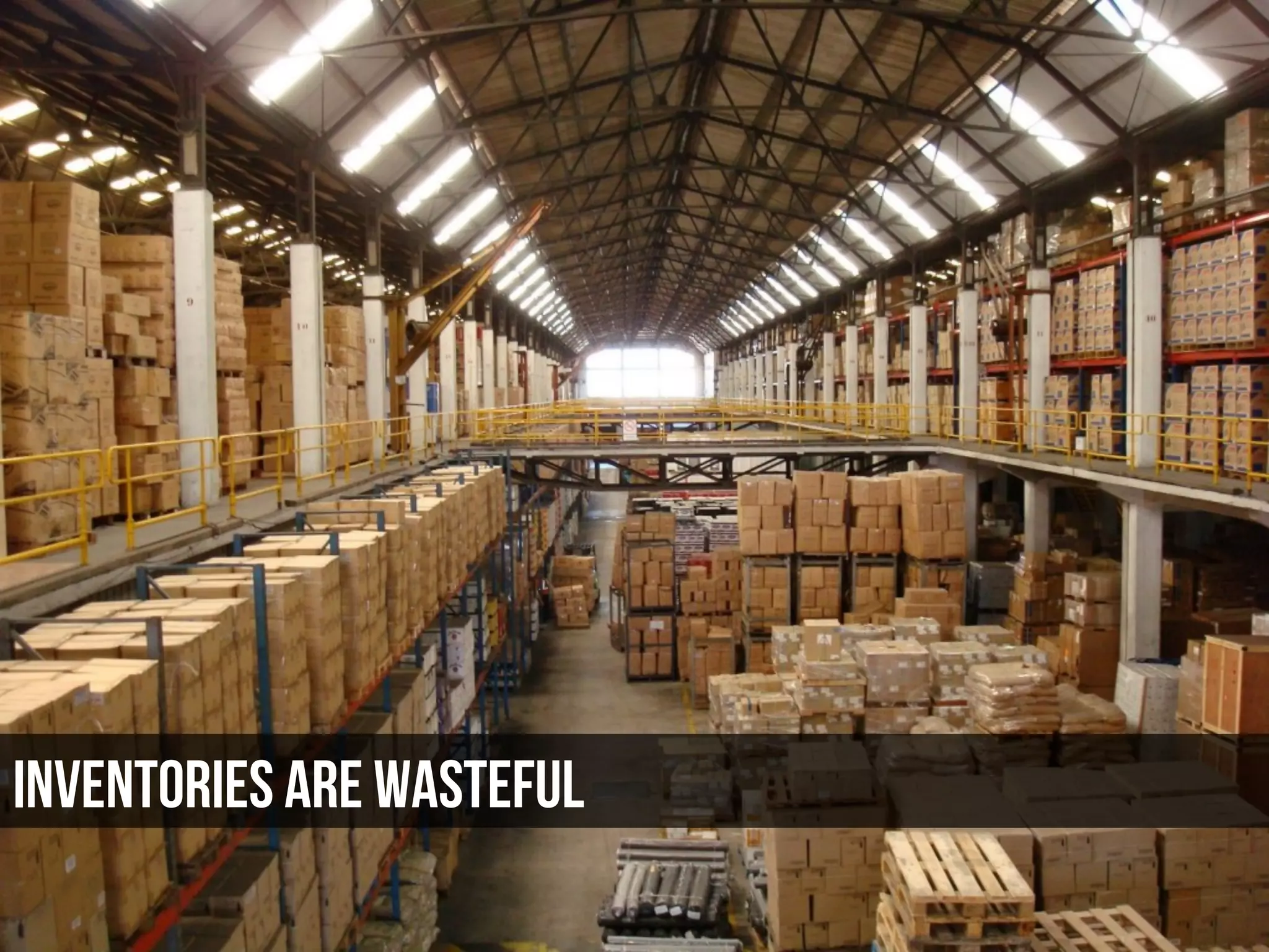 Inventories are wasteful
 