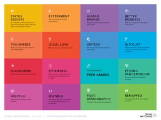 GLOBAL TREND BRIEFING · JULY 2016 | BIG BRAND REDEMPTION: PPT EDITION
 