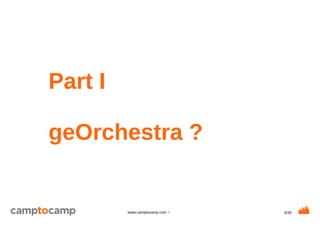 5/35www.camptocamp.com /
Part I
geOrchestra ?
 