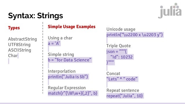 Introduction to Julia Language