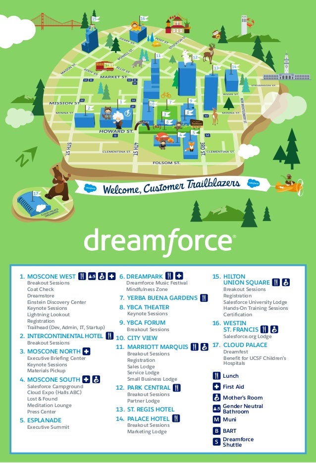The Official Dreamforce '16 Campus Map